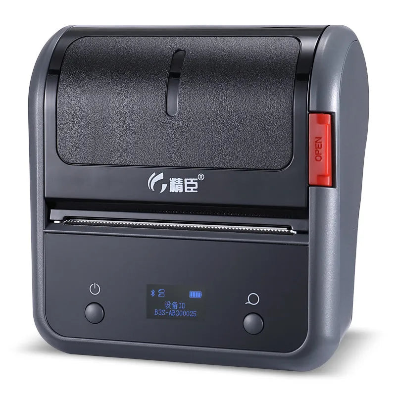 B3S grey commercial smart label printer with Bluetooth thermal printing and label paper