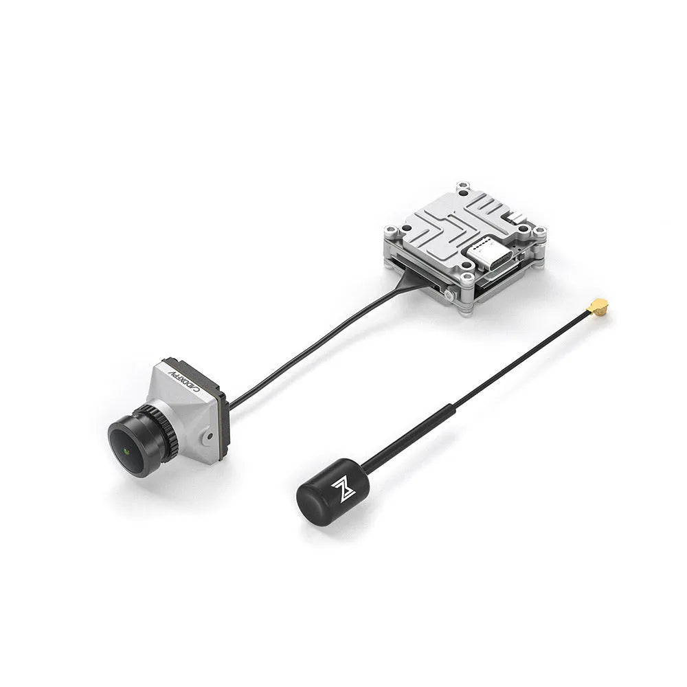 Silver Caddx DJI FPV digital video transmitter with Polar Vista kit and mounting screws