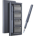25-in-one magnetic screwdriver set with knurled handle and precision bits