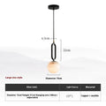 Nordic creative marble and copper wall light in black finish 15cm size for living room