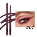 Set of 12 colourful gel glitter eyeliner pencils for waterproof party and Halloween makeup