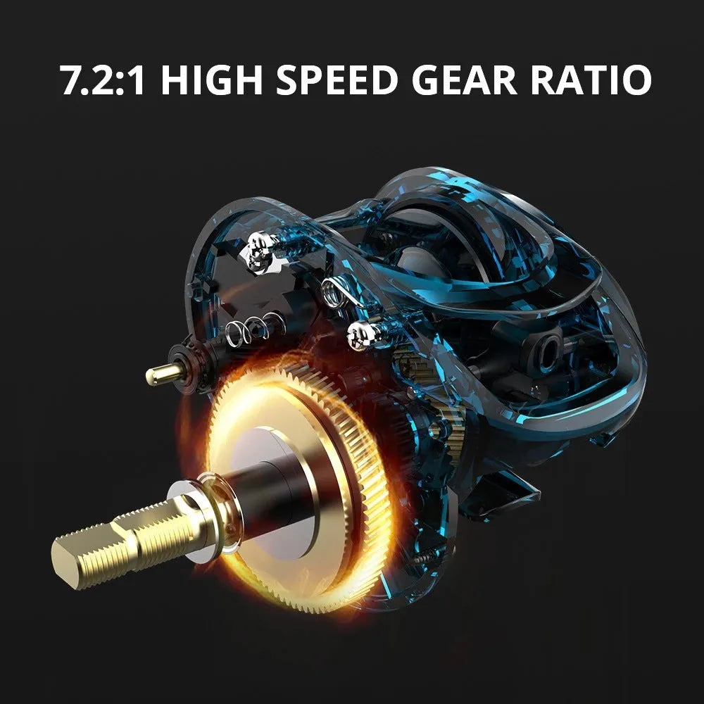 Drip wheel lure fishing rod rocking wheel reel with left and right hand wheel options