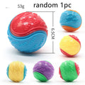 Dog Molar Long Lasting Ball TPR Toy, rubber ball for chewing and teeth cleaning, random colour