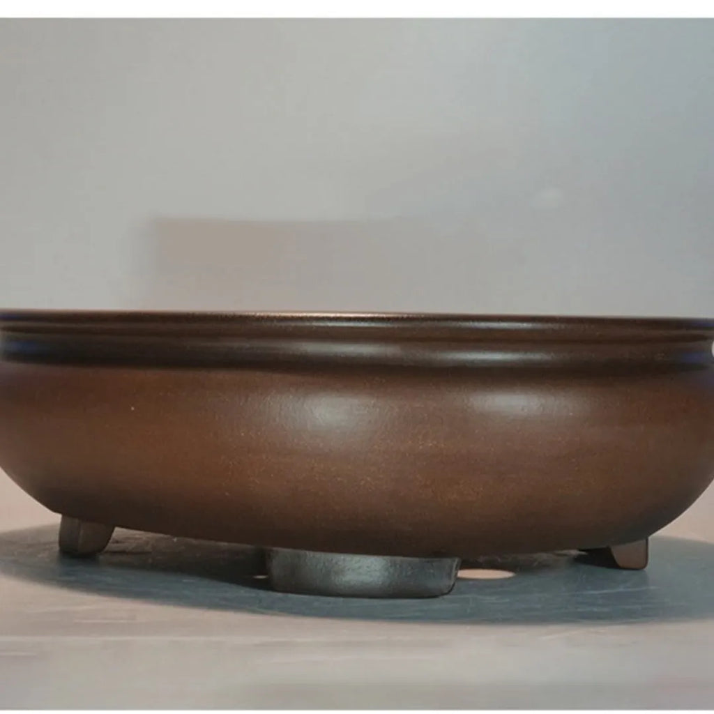 Handmade purple sand desktop flowerpot with classical styling measuring 58cm wide