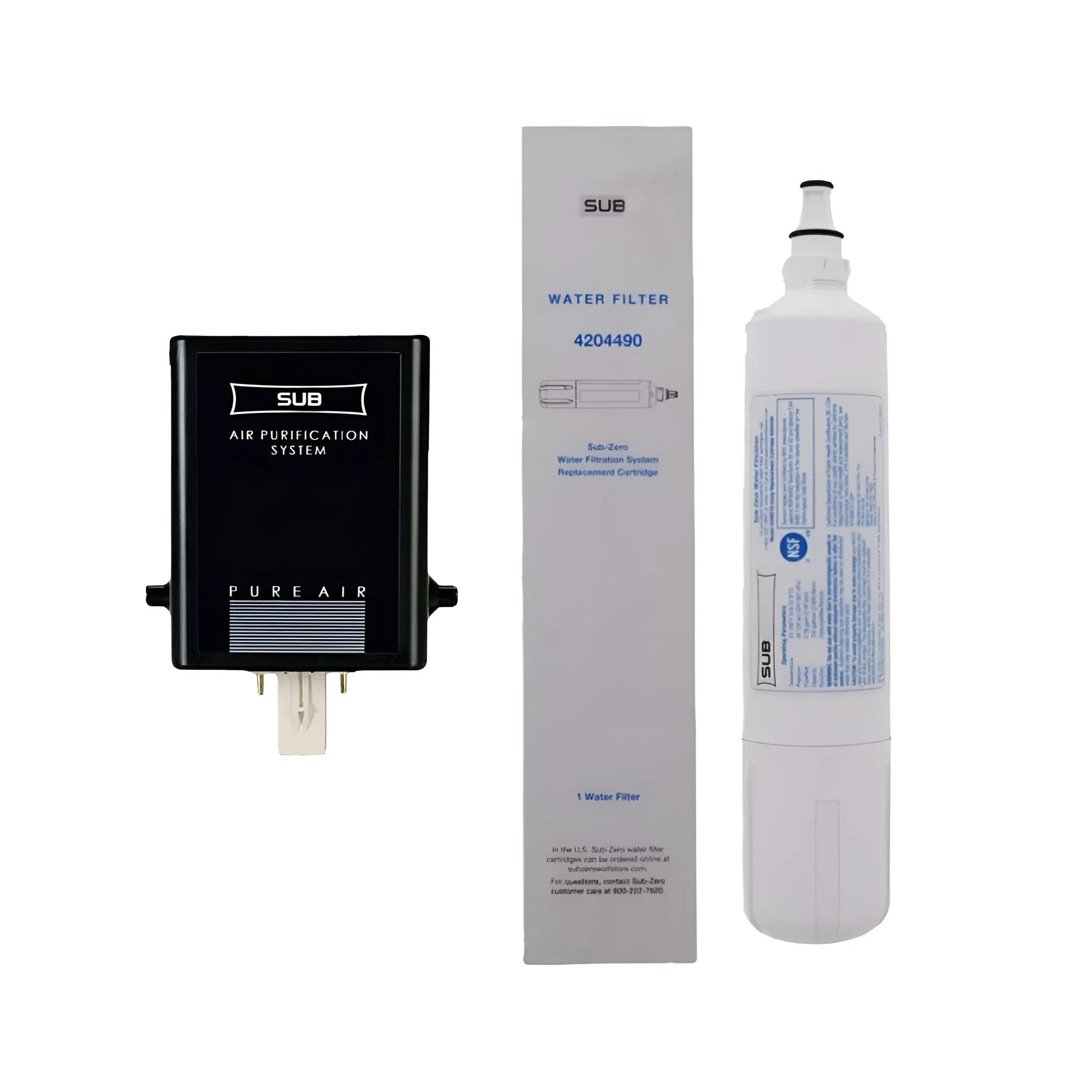 Refrigerator water filter cartridge in Suit colour for tap water purification with ABS construction and 170gal capacity