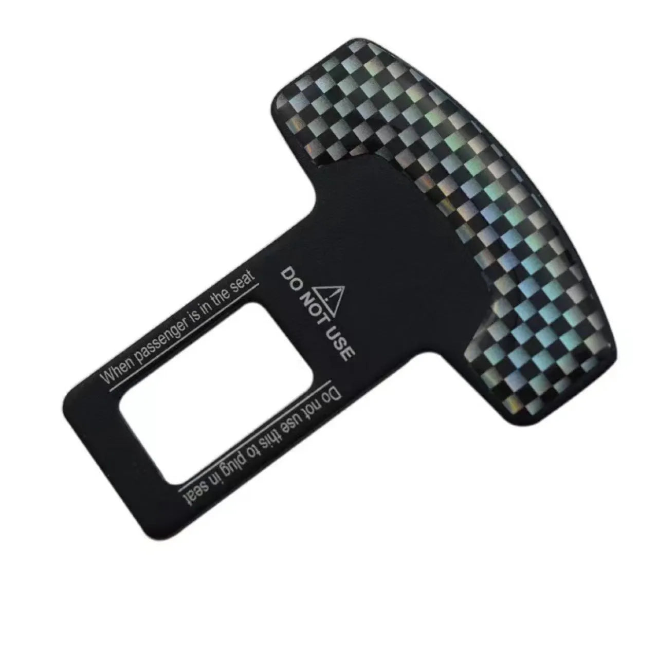 2.1cm aluminium alloy bottle opener keychain with lock tongue buckle and frosted carbon fibre finish