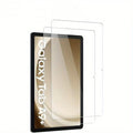 Tempered glass screen protector for Samsung Galaxy tablet with anti-fingerprint coating.