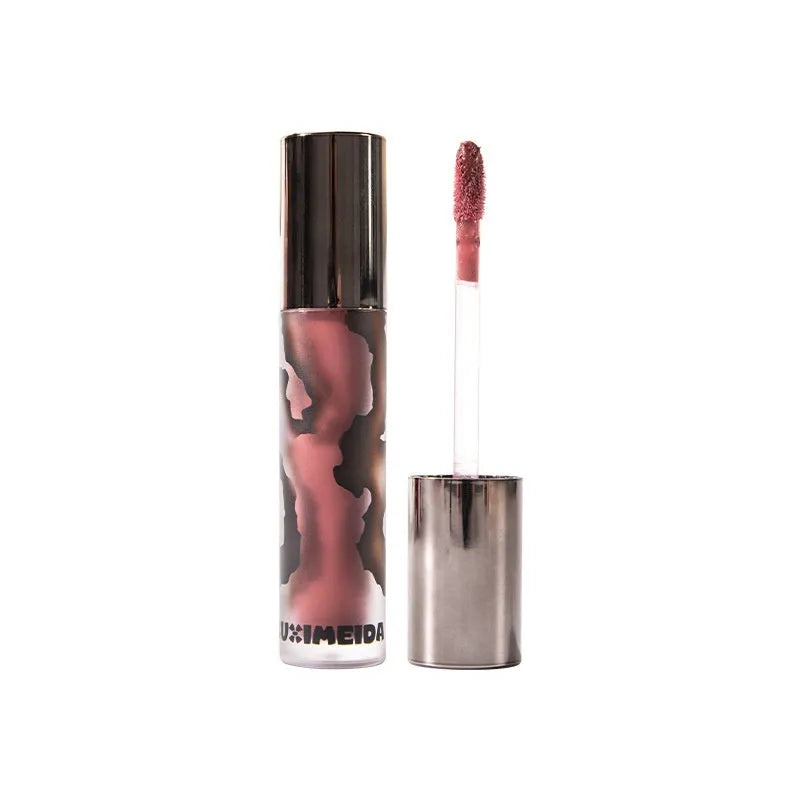 Lava Secret Matte Lip Mud Lipstick tube in one of five colours: Orange Brown Coffee, Cool Gray, Cinnamon Coffee, Jujube Red, or Smoked Purple.