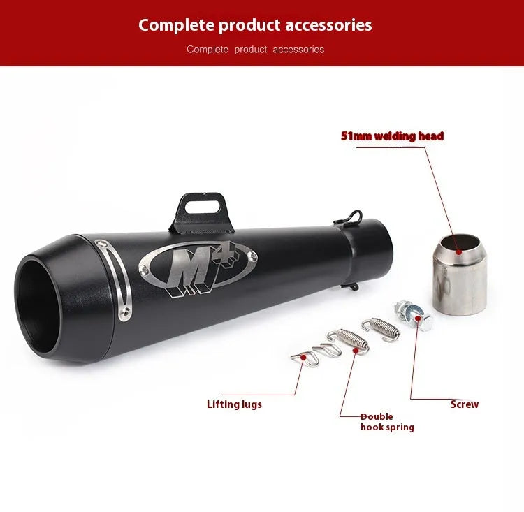 Universal M4 motorcycle exhaust pipe for large displacement bike modification