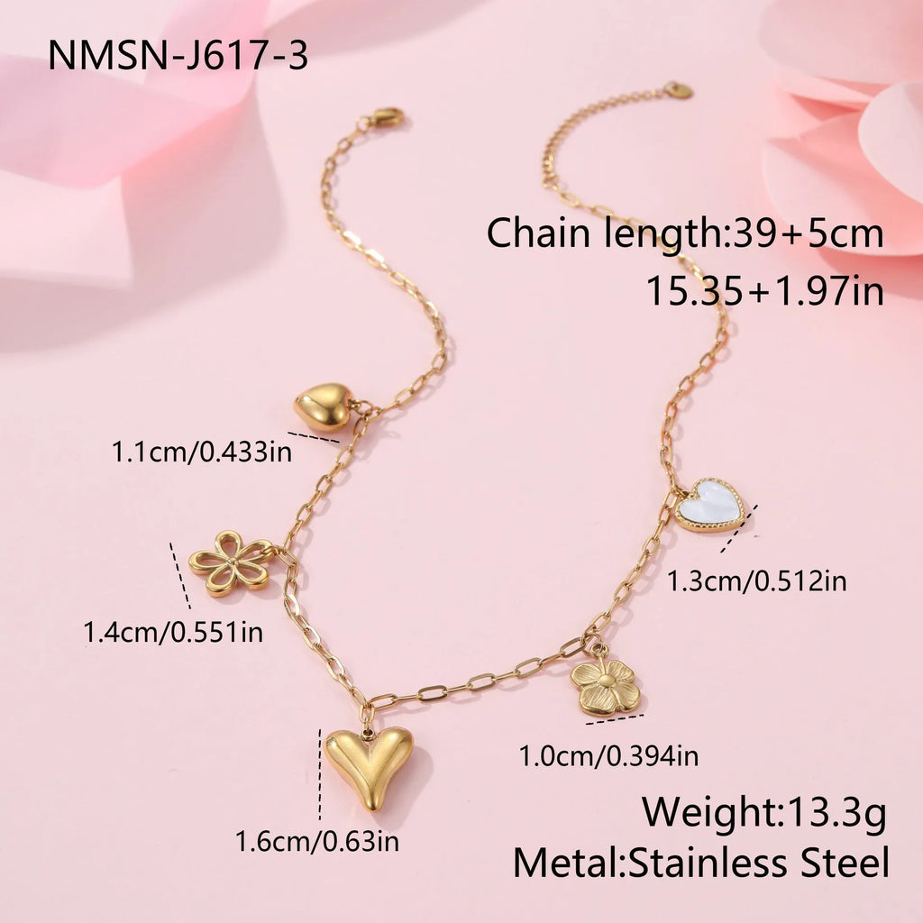 Sun pendant necklace on adjustable stainless steel chain with 18K gold electroplating