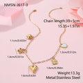 Sun pendant necklace on adjustable stainless steel chain with 18K gold electroplating