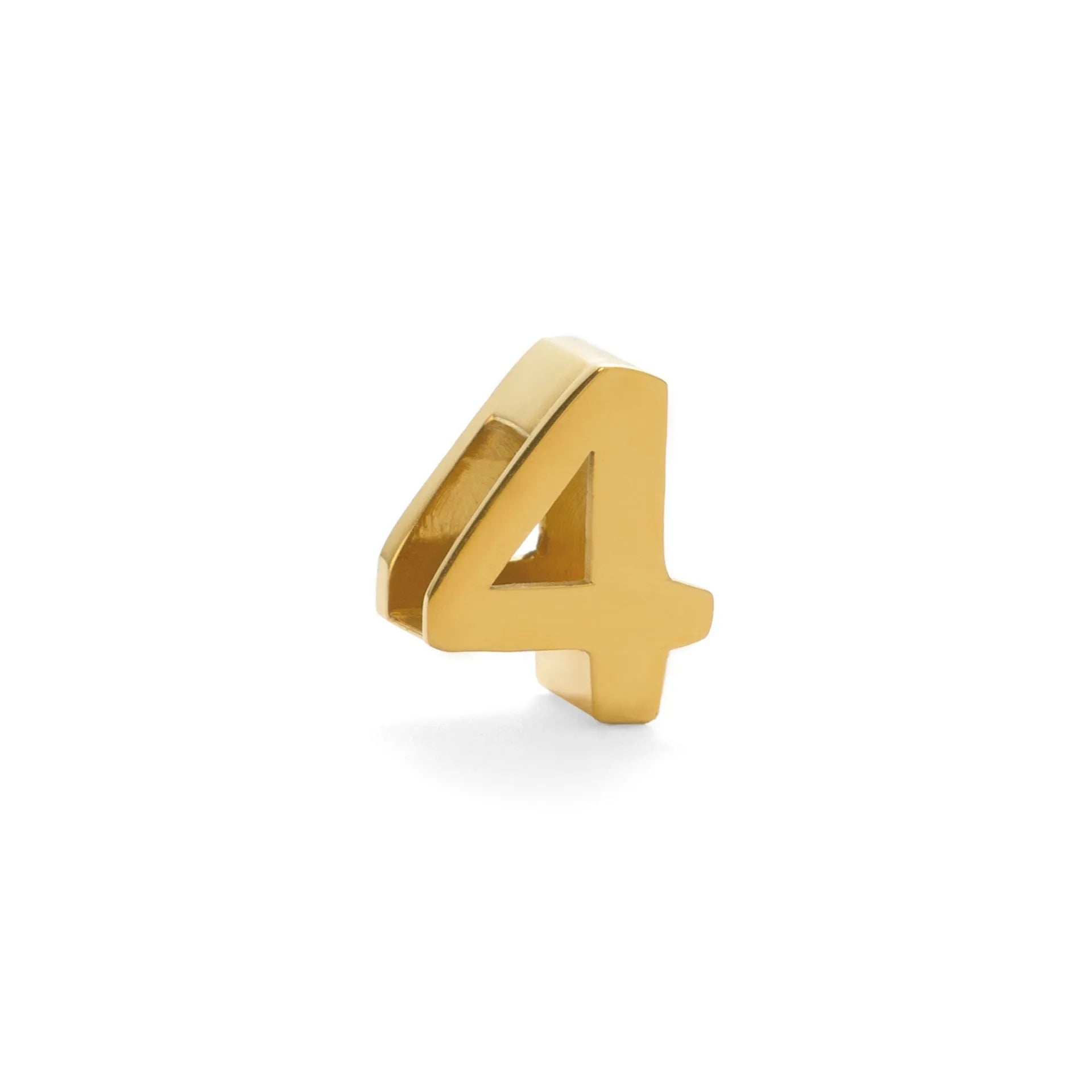 Gold and silver titanium steel initial number necklace with alphabet and number pendants on a 40.5cm chain.