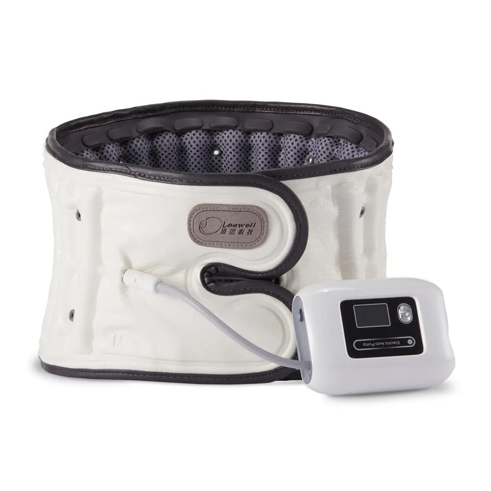 Automatic inflation lumbar waist support belt in size S or M for back pain correction.