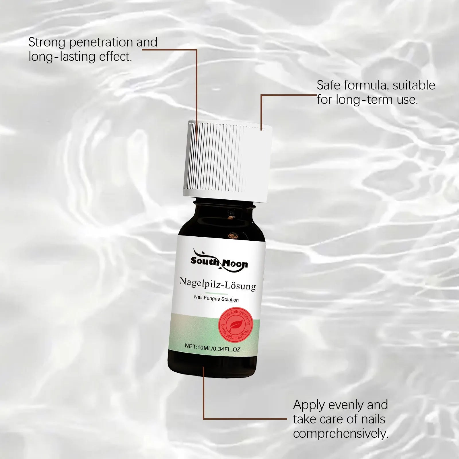 10ml daily gentle nail care essence with tea tree oil and eucalyptus leaf oil for moisturising nail surface