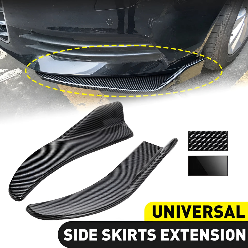 Car deflector lights for GM vehicles, 440mm ABS construction in bright black or carbon fibre finish
