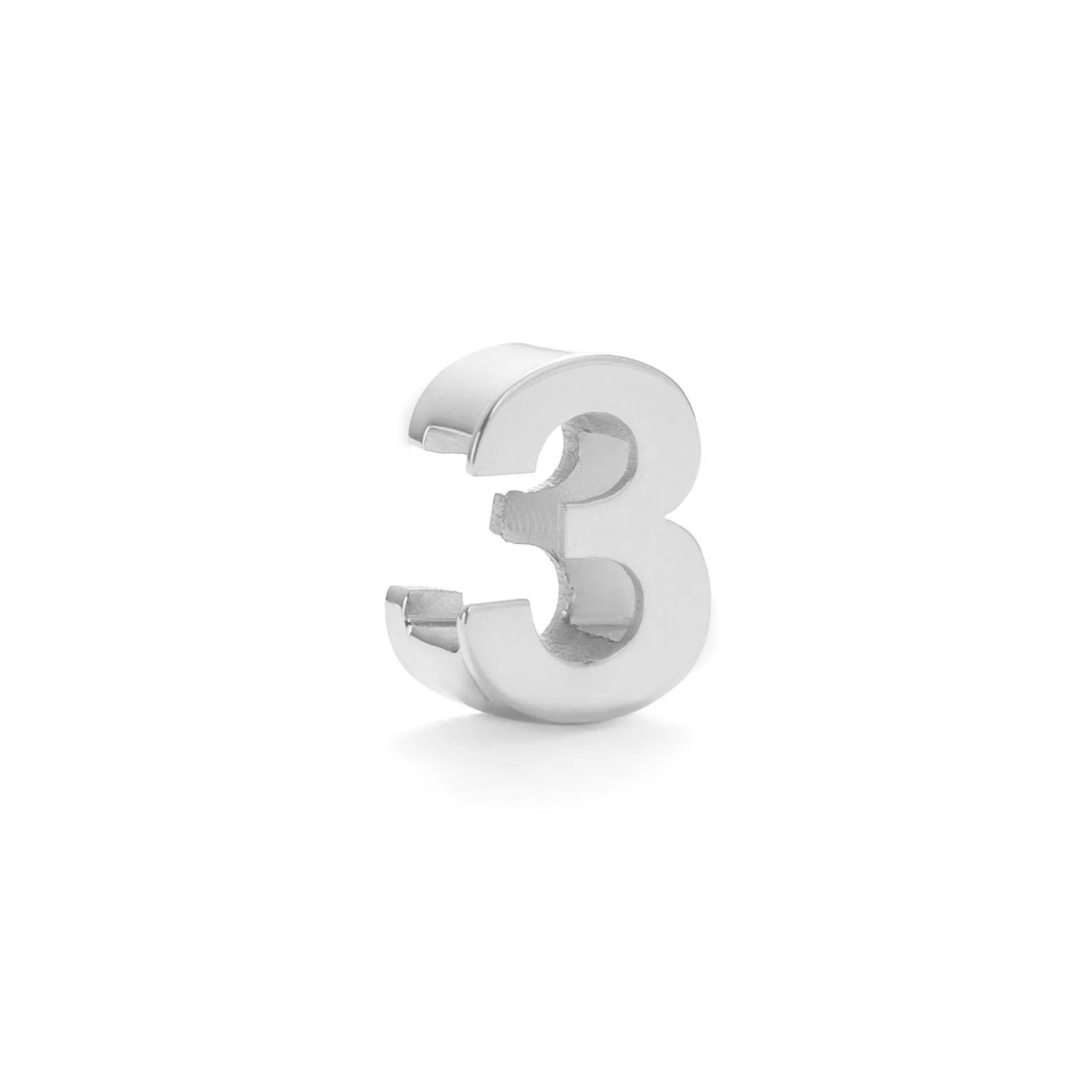 Gold and silver titanium steel initial number necklace with alphabet and number pendants on a 40.5cm chain.