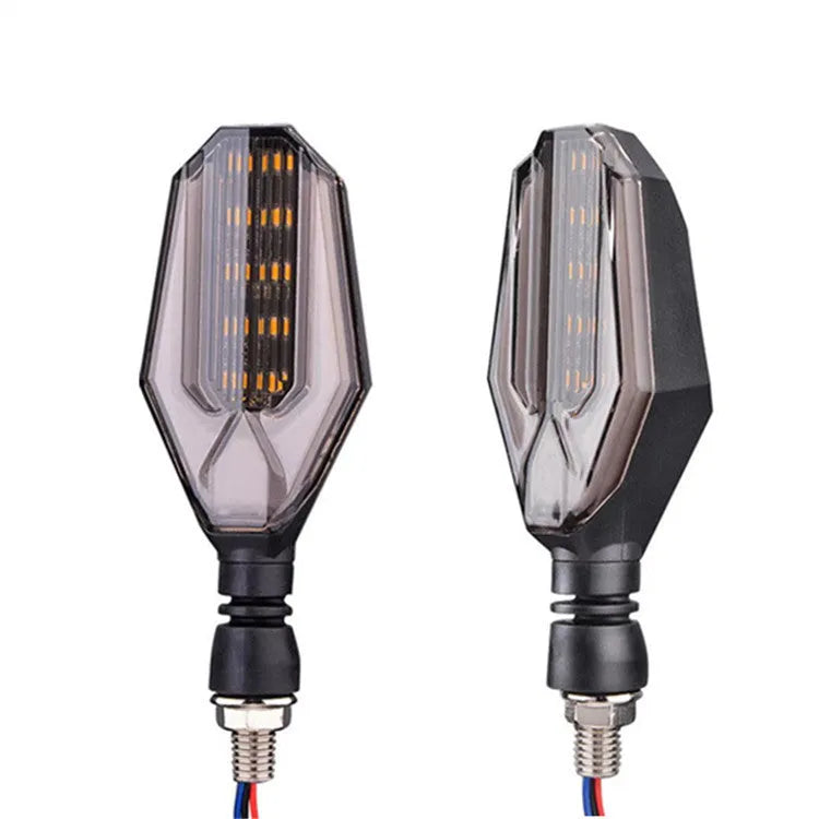 Motorcycle two-colour 30LED steering indicator with ABS acrylic housing for road race bikes