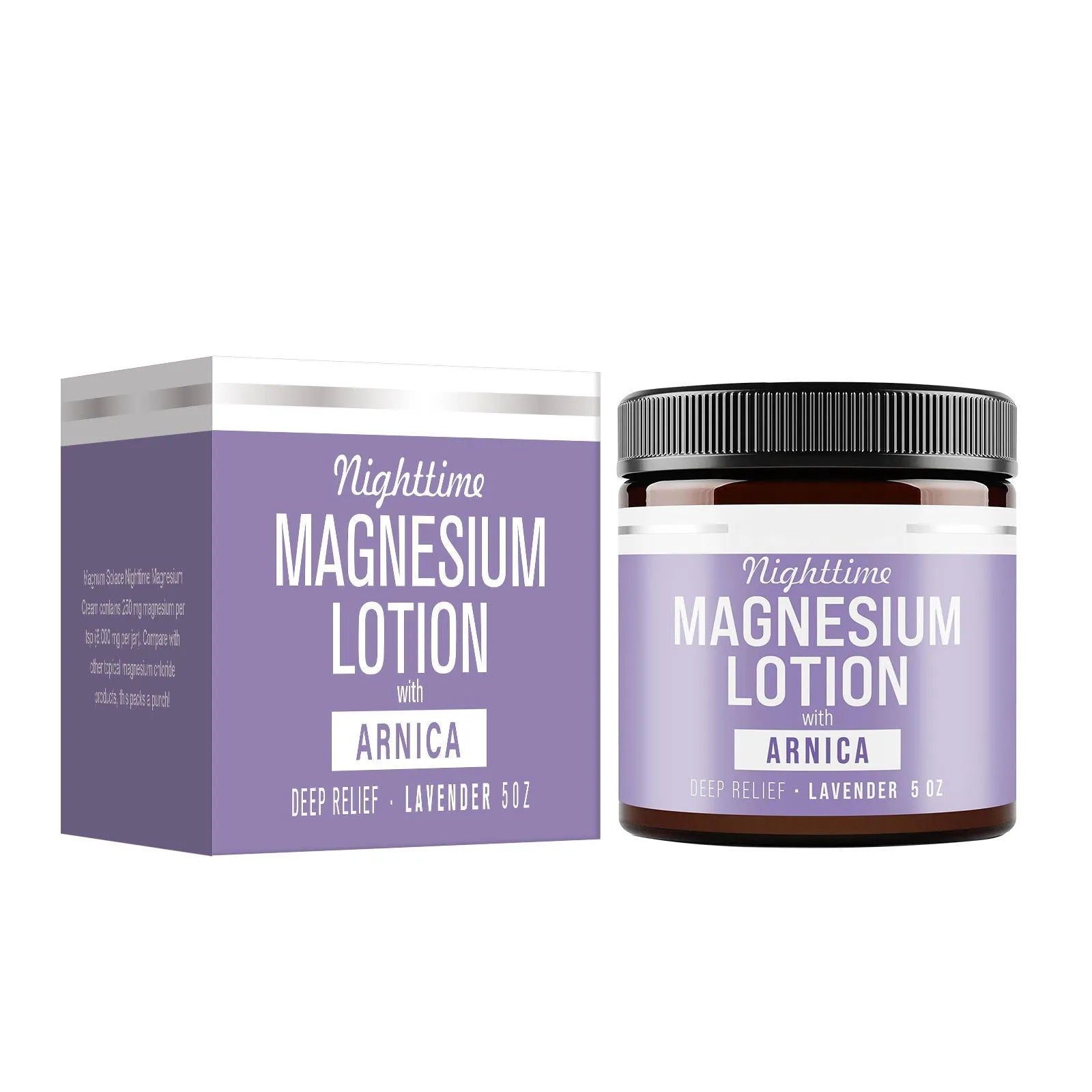 Magnesium body butter cream jar 150ml with natural extracts