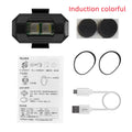 Drone signal light with RGB LED system showing multiple colours, includes mounting tape and ring belts