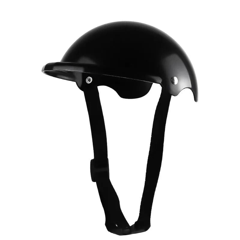 Small S size plastic pet helmet in pink, black, yellow and green colours