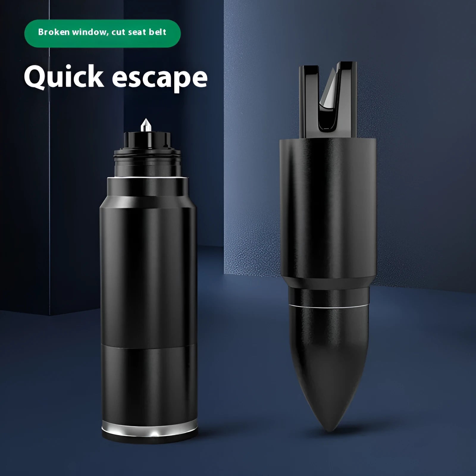 Aluminium alloy vehicle window breaking machine with pointed tip for emergency glass break