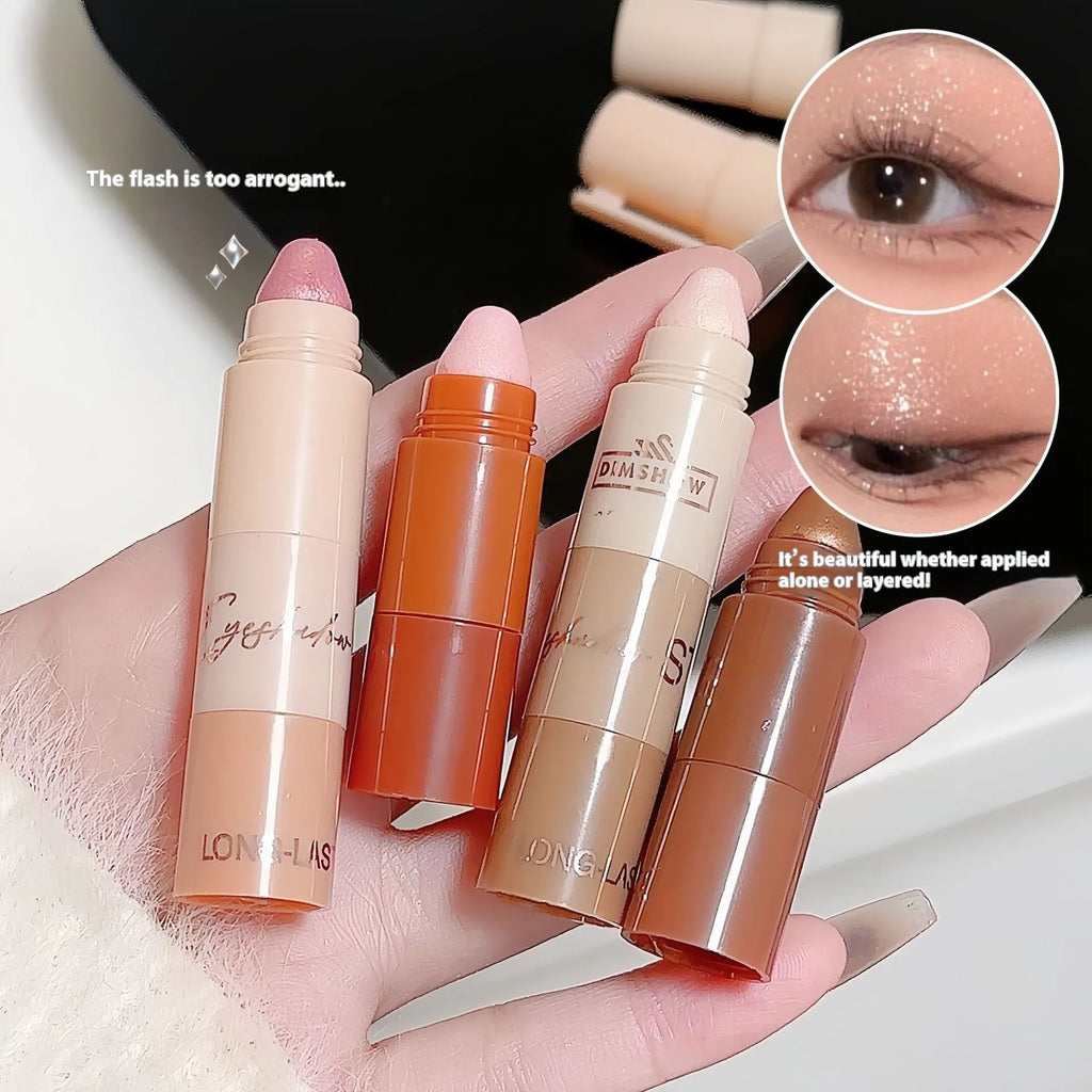 Five-piece lazy eyeliner pen highlight eyeshadow set with five eye shadow sticks in coordinated suits