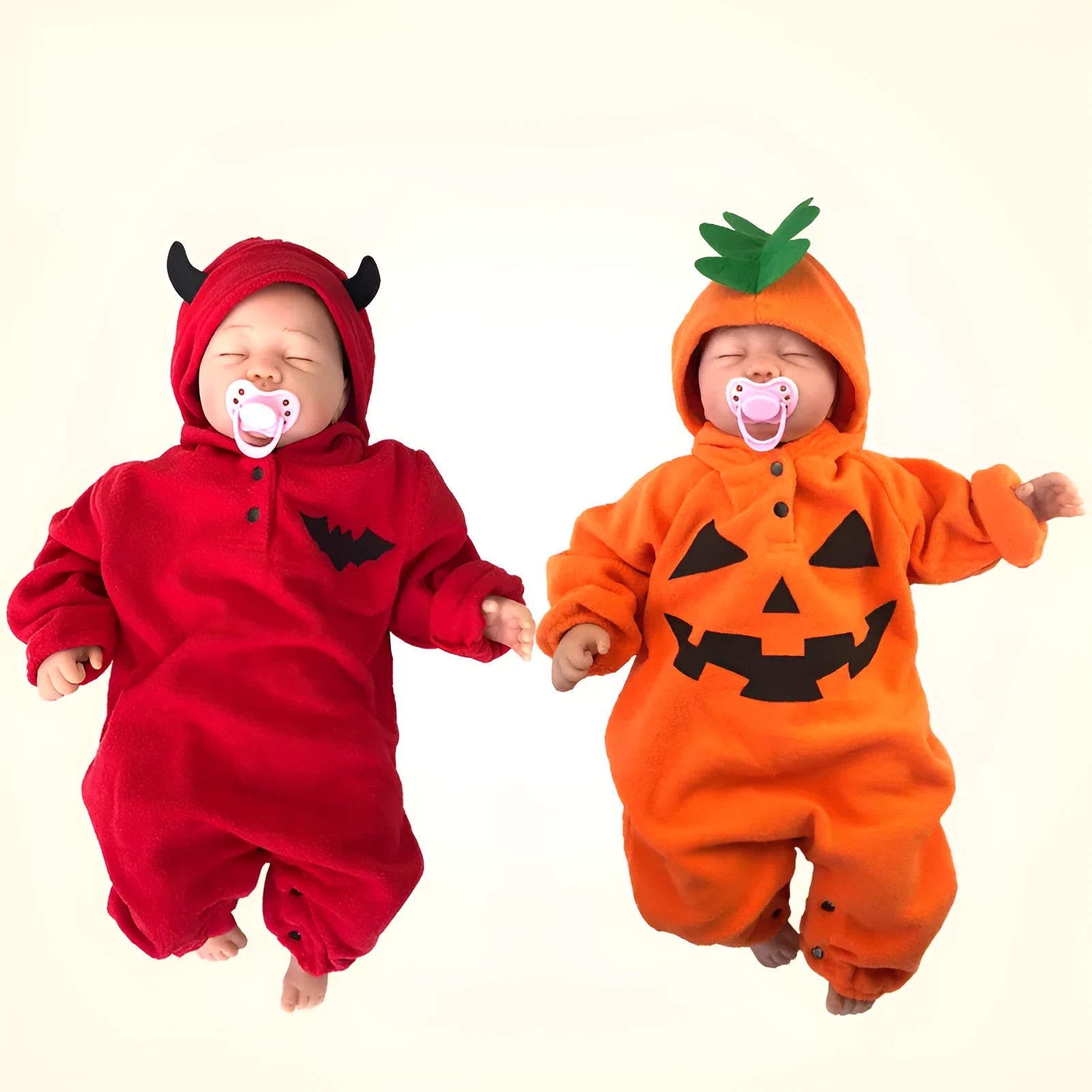 Baby Halloween clothes orange cotton long sleeve pullover, 95% cotton, non-hooded, size 80cm