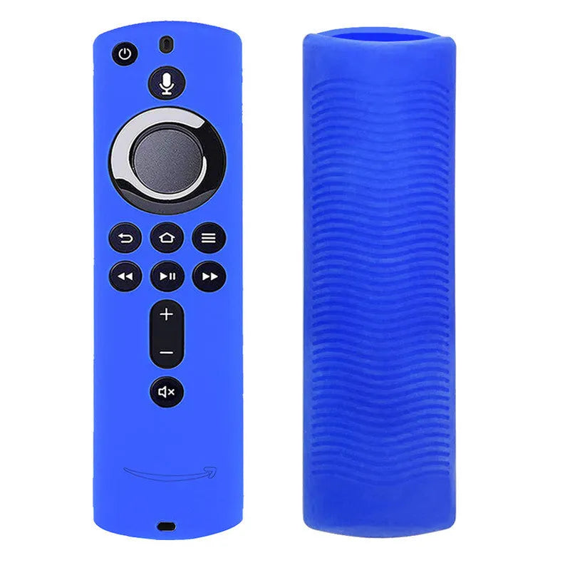 Black silicone protective case fitted on a Stick 4K remote media player 2 3 with precise cutouts