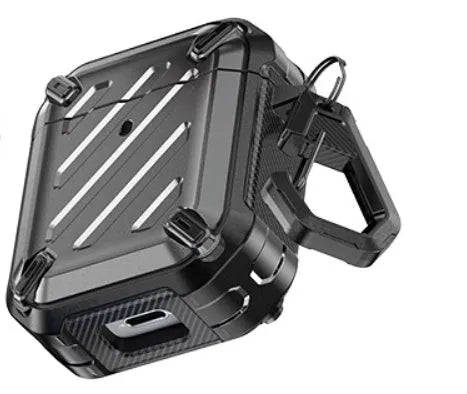 Frosted hard shell AirPods case compatible with AirPods 1 2 3 and Pro in black colour option
