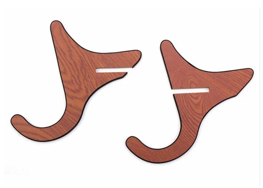 Wood folding ukulele bracket stand with anti-slip 3m EVA padding for 21-26 inch ukuleles