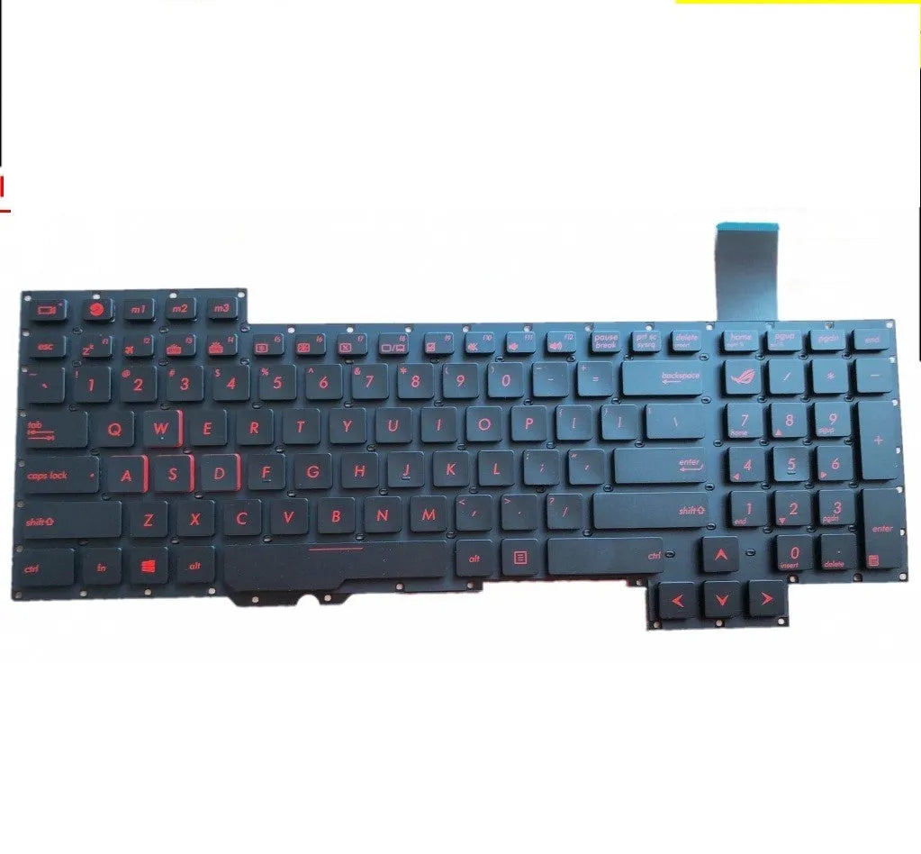 Notebook wired keyboard in black with PS/2 connector and multimedia function keys