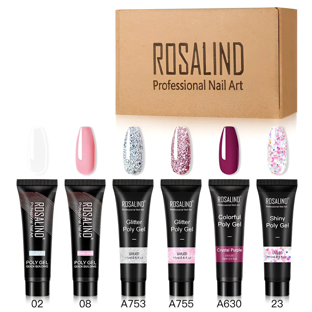 15ml multi-color mixed solid builder gel for nail extensions with LED and UV cure options