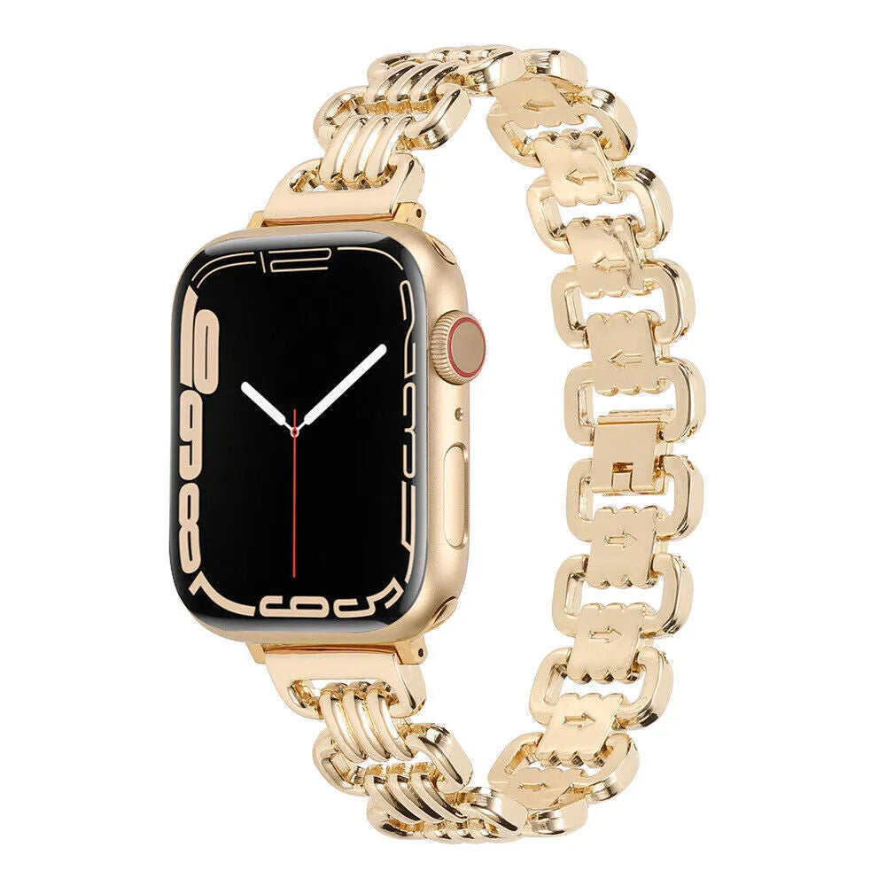 Alloy metal replacement bracelet for Apple Watch in silver colour