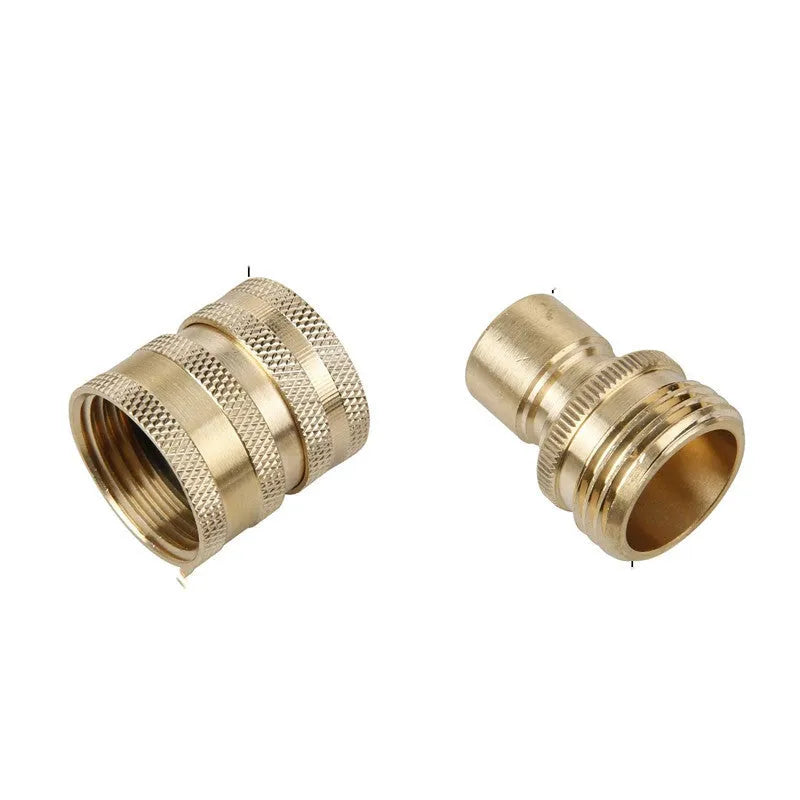 Black and copper M22 to 3/8 inch quick connector set for high pressure car wash water gun