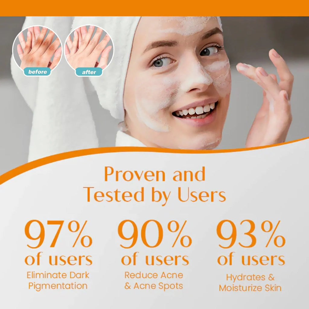 100g whitening soap bar with kojic acid and vitamin C for body cleansing.