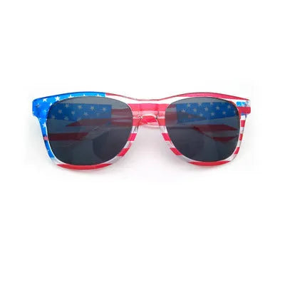 American flag glasses with metal frame and AC lenses for adult dance parties