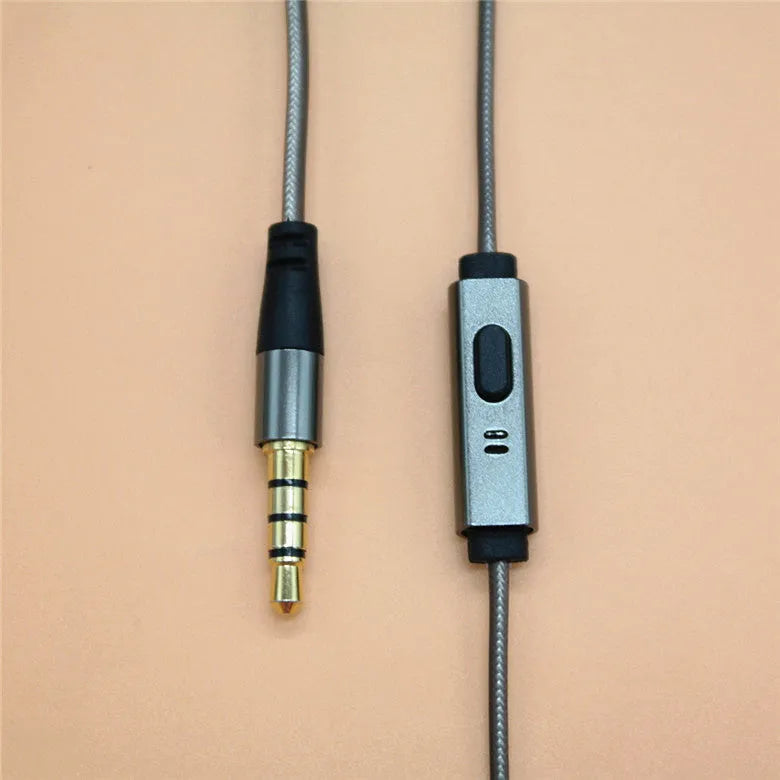 846 in-ear metal earphones with titanium grey metal housing and detachable TPE cable