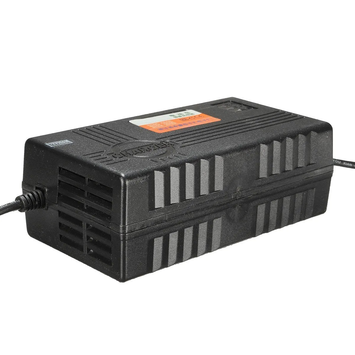 Black 72V20AH electric car charger unit for lead-acid batteries with international plugs