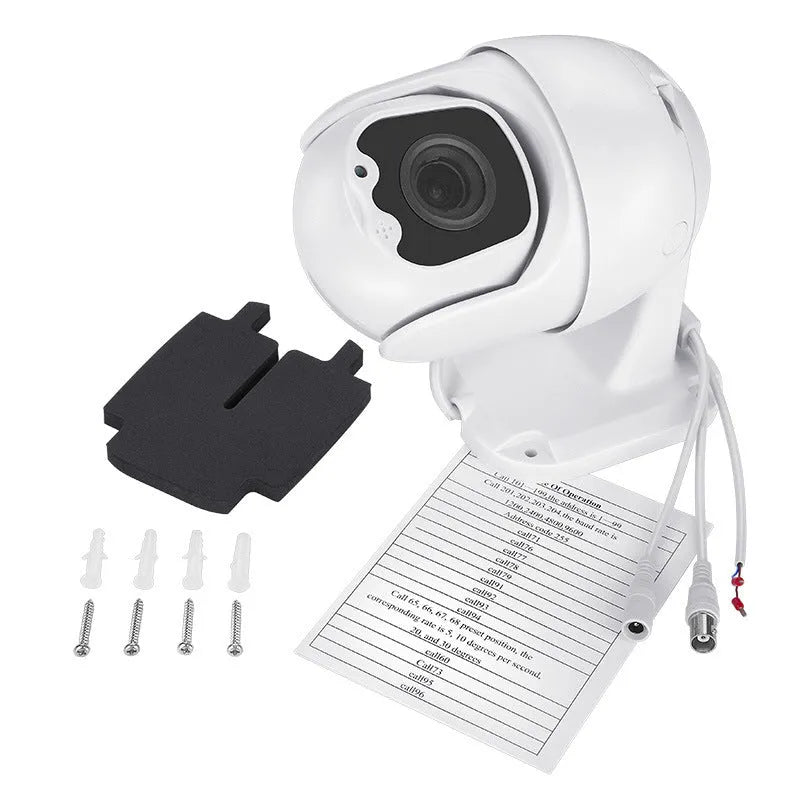 Wireless surveillance camera ball machine plastic housing 2MP 1080p resolution 30 metres range