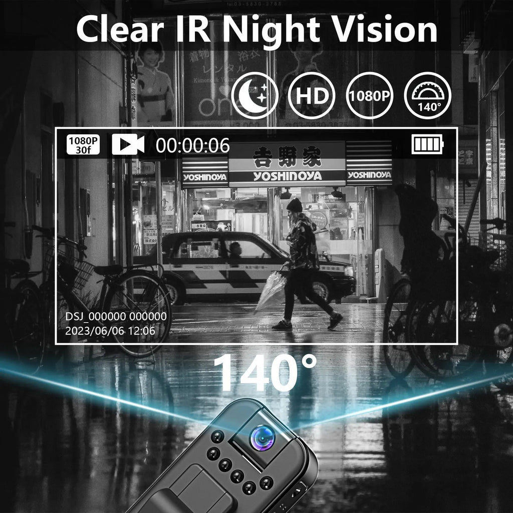 L7 wifi security camera with infrared night vision LEDs visible around lens