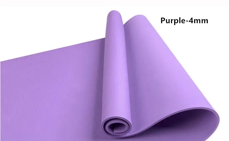 EVA composite yoga mat in multiple colours showing 4mm and 6mm thickness options