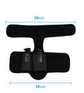 Black neoprene ankle holster for universal pistol concealment, 200g