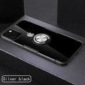 Protective back cover phone case for iPhone models, shown in a selection of colours including black and blue.
