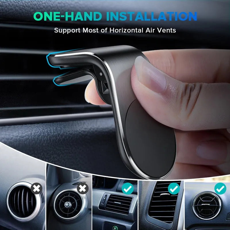 car bracket mobile phone holder for car outlet in black color