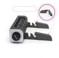 Black notebook cooling pad with USB cable and optional support stand angled for laptop use.