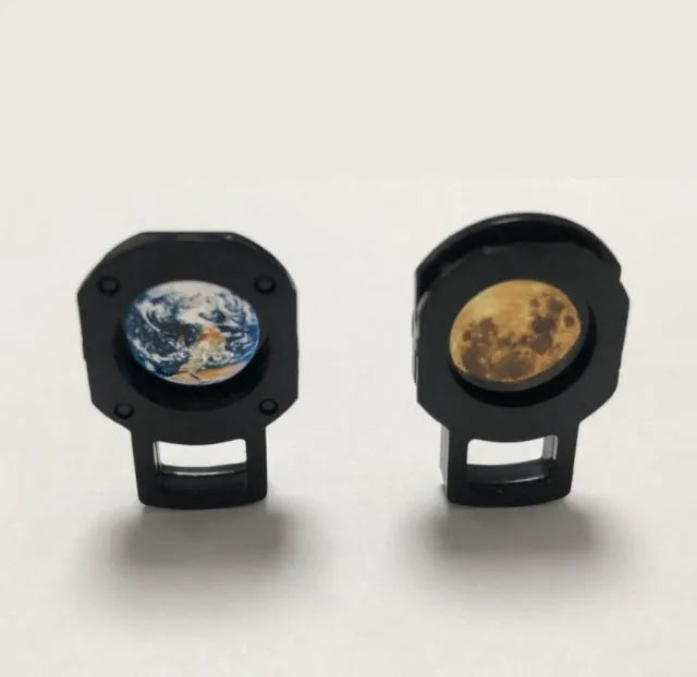 Earth and moon star projector lamp with adjustable hose bracket and USB power cable