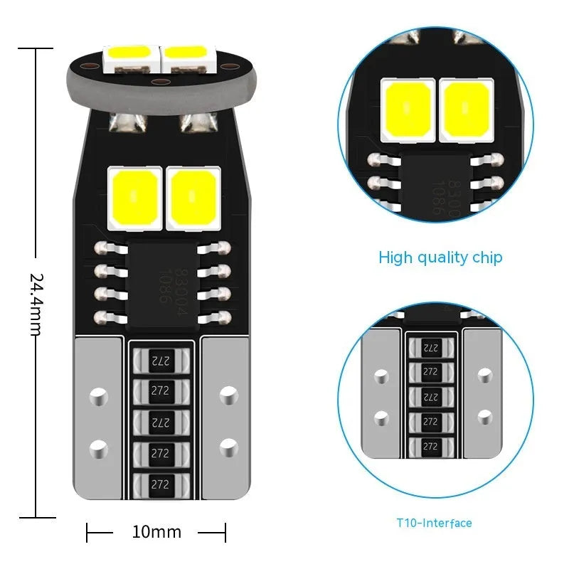 Small 10mm diameter car interior reading light with fibreboard construction