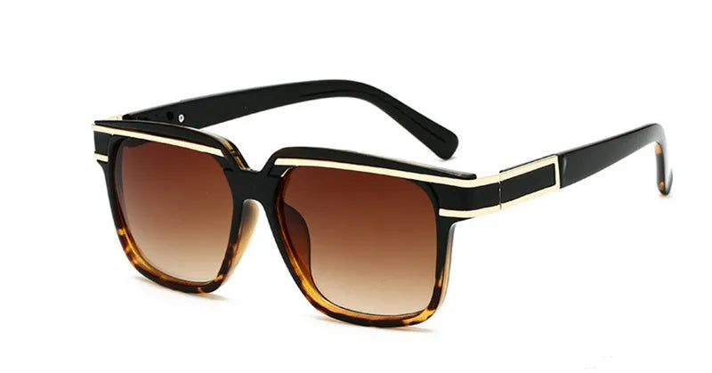 Men's sunglasses with PC plus metal frame in general style, UV400 protection, multiple colour options