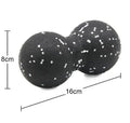 Mini Siamese peanut massage ball, EPP foam, 8cm single ball, black, used for fascia release and muscle relaxation