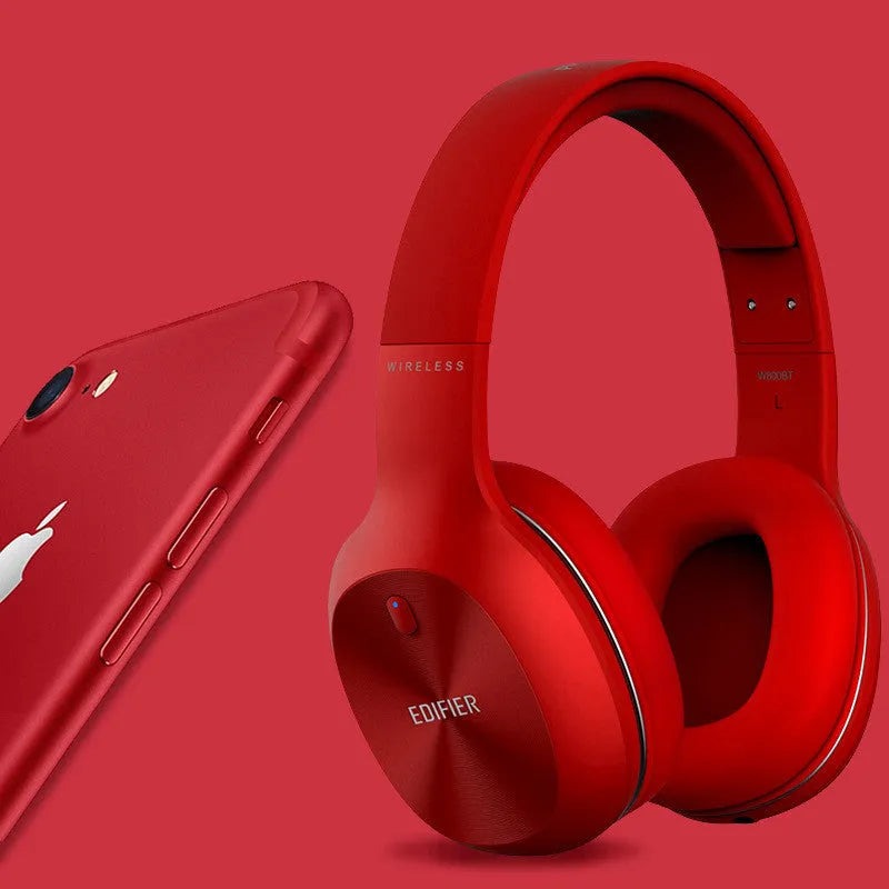 Wireless Bluetooth sports headset in black, red, or white colour options.